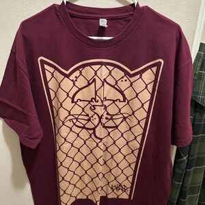 Atlas Graffiti Maroon Graphic T-Shirt